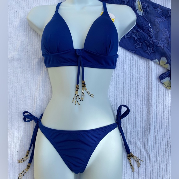 Blue bikini set. Imported. Made in Colombia - NEW with tags - Picture 10 of 13